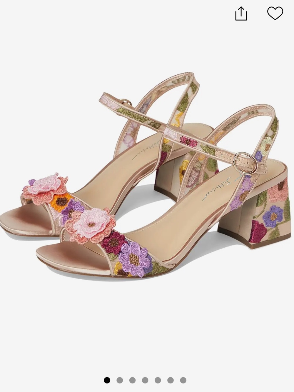 Betsy Johnson Blare Floral Heels New w/o Box (7.5)